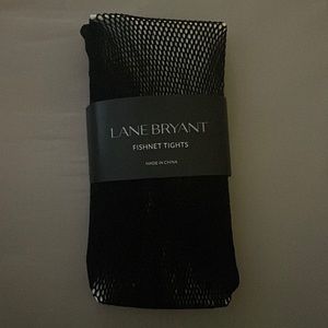 Brand new Lane Bryant fishnet black tights